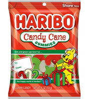 Haribo Goldbears Christmas Candy Canes - Sugar Plum, Candy Apple, & Cheery Cherry  - 4oz