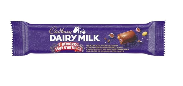 CADBURY DAIRY MILK Fireworks, Candy Coated Pieces and Popping Candy, 38 g