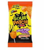 Halloween Sour Patch Kids Lollipop Orange