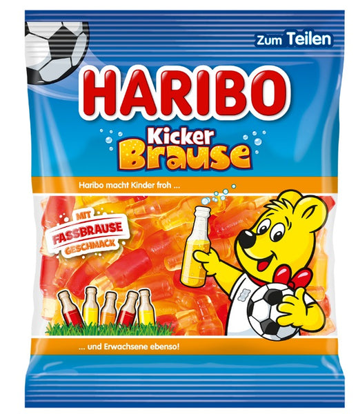 Haribo Kicker Effervescent Fruit Gum with Barrel Brause Flavour 175g