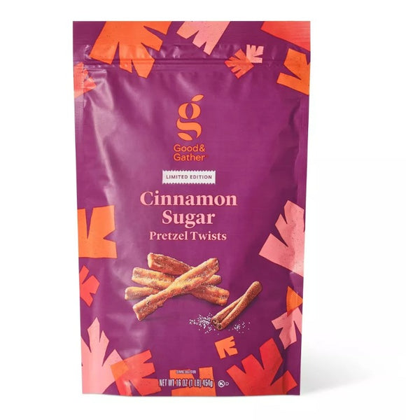 Good & Gather™ Fall Harvest Cinnamon Sugar Seasoned Pretzel Twists - 16oz - XL Pack