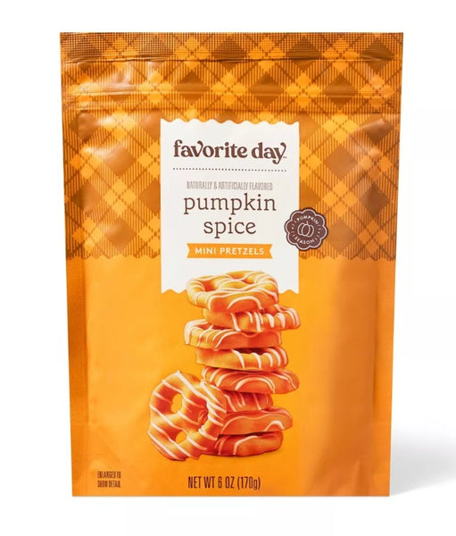 Favorite Day™ Fall Harvest Pumpkin Spice Mini Pretzel Twists with White Drizzle - 6oz