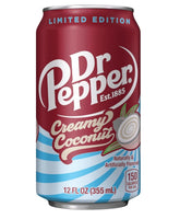 Dr Pepper Creamy Coconut Soda, 12oz - Limited Edition - MAX 2 PER CUSTOMER