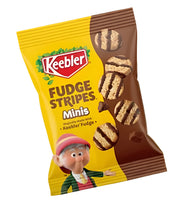 Keebler Fudge Stripes Minis, Original Shortbread Cookies Coated in Keebler Fudge