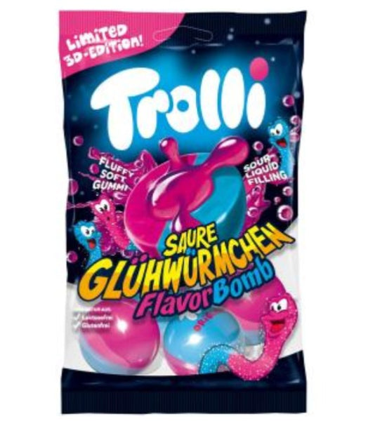 Trolli Saure Glühwürmchen - Sour Fireflies Flavor Bomb - 75g