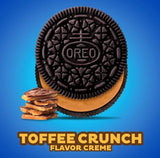 Oreo Toffee Crunch Creme with Sugar Crystals Chocolate Sandwich Cookies Family Size - 17oz
