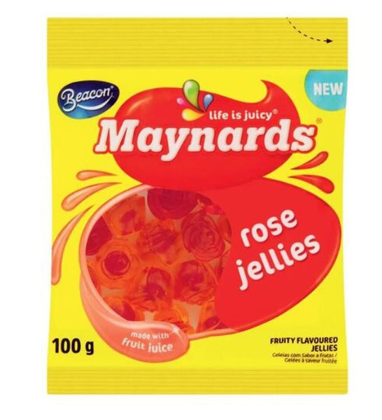 Beacon Maynards Rose Jellies Fruity Centre 100g – Bombon