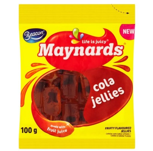 Beacon Maynards Cola Jellies Bursting Fruity Centre 100g