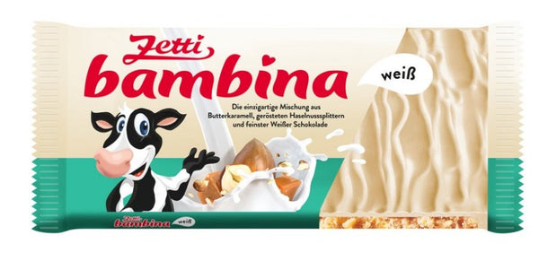 Zetti Bambina Butter Caramel with Roasted Hazelnuts White Chocolate bar 100g