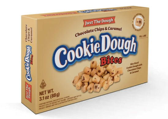 Cookie Dough Bites Just the Dough – Choc Chip & Caramel 3.1oz