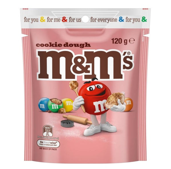 M&M'S Milk Chocolate Cookie Dough Snack & Share Bag | 120g