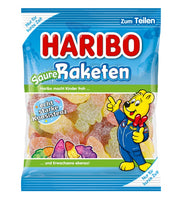 Haribo Saure Raketen Acid Rocket Fruit Gums in Rocket Shape Bag 175 g