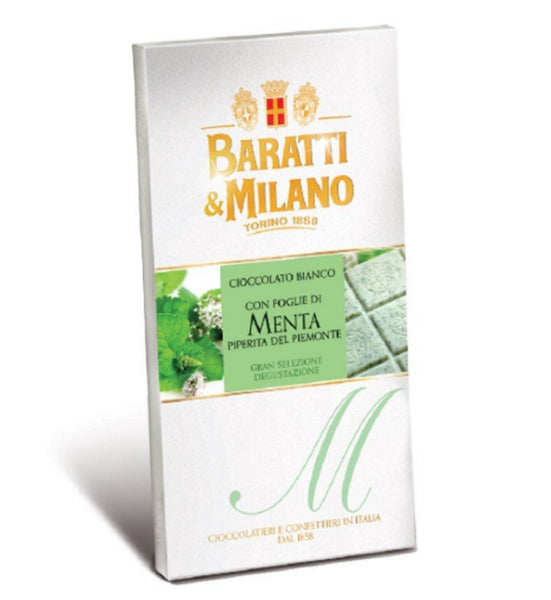 Baratti & Milano White Chocolate with Mint Leaves