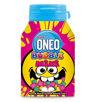 Ülker Oneo Bubble Mix Mini Fruit Gum - 60g