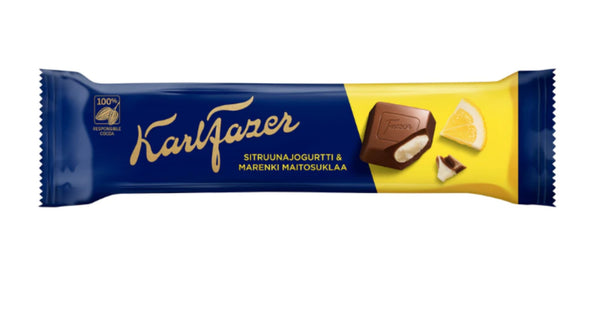 Karl Fazer Lemon yoghurt meringue chocolate bar 37g