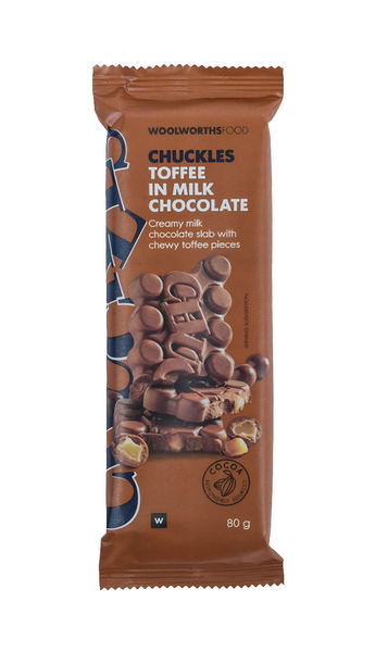 CHUCKLES® Toffee in Milk Chocolate Slab 80 g