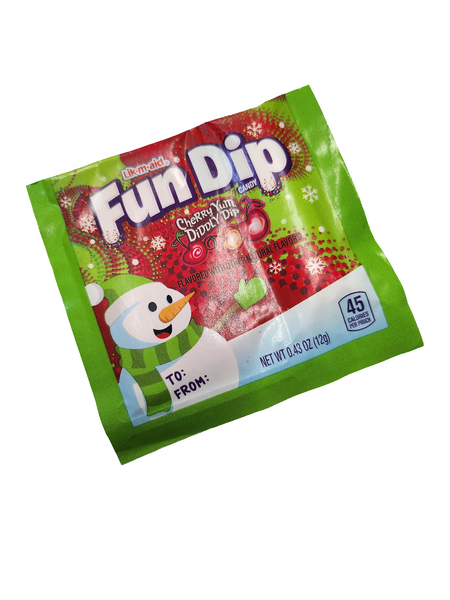 Lik-m-aid Fun Dip Holiday Cherry Yum Diddly Dip Candy Powder and Stick