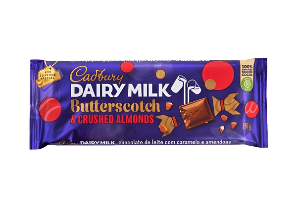 Cadbury Dairy Milk Butterscotch and Crushed Almonds 150g