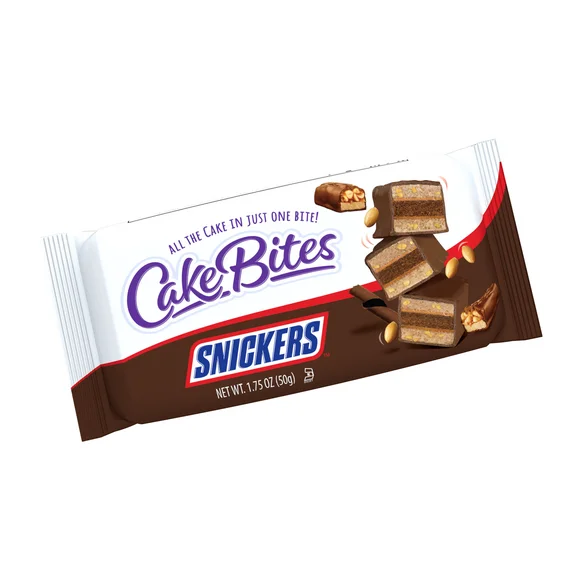 CakeBites Snickers, Grab & Go Mini Cakes - 50g