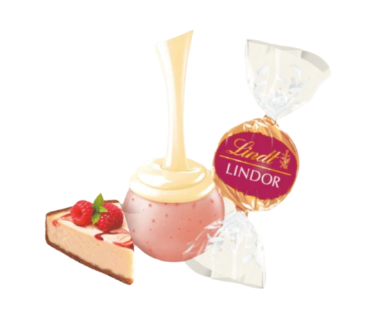 Lindt White Raspberry Lindt Lindor - Raspberry White Chocolate Cheesecake - 2 Lindors per pa ...