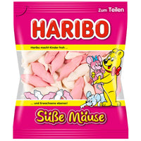 Haribo Sweet Mice Süße Mäuse Foam Sugar Raspberry and Juice Orange Flavor 175g